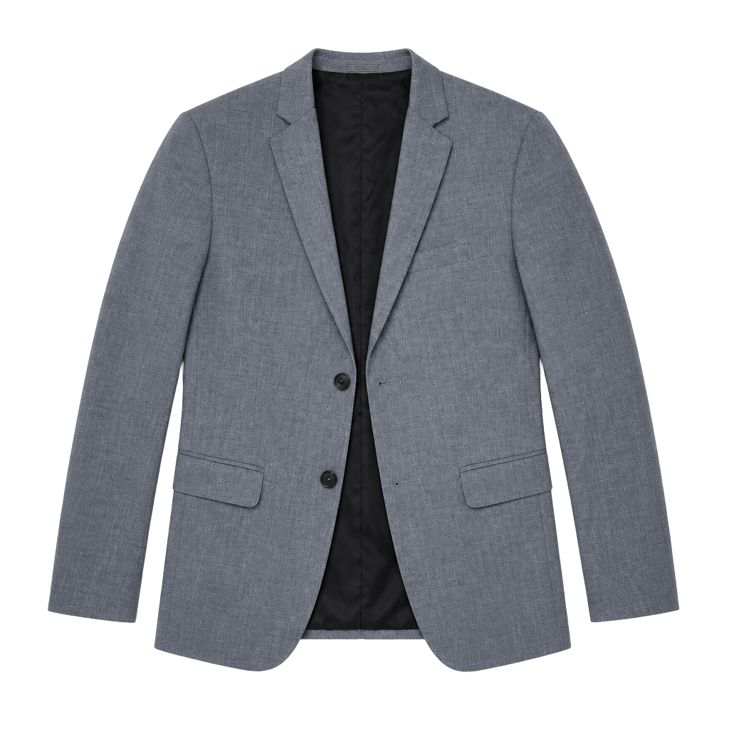 Calvin Klein Boys Grey Two-Button Blazer Jacket Size 14 1