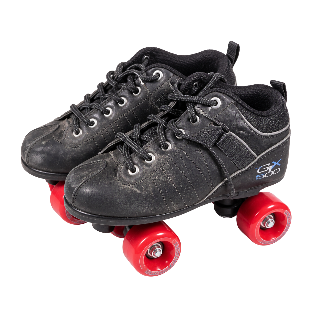 Pacer GTX 500 Quad Speed Roller Skates Mens 6 Womens 7 Sure-Grip Red Wheels 1