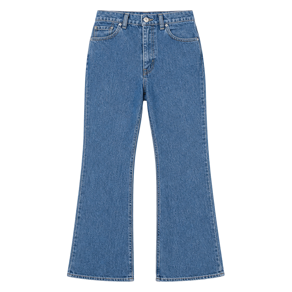 Kenzo Paris Vintage Logo Patch Straight Leg Jeans Blue Denim US 25 1
