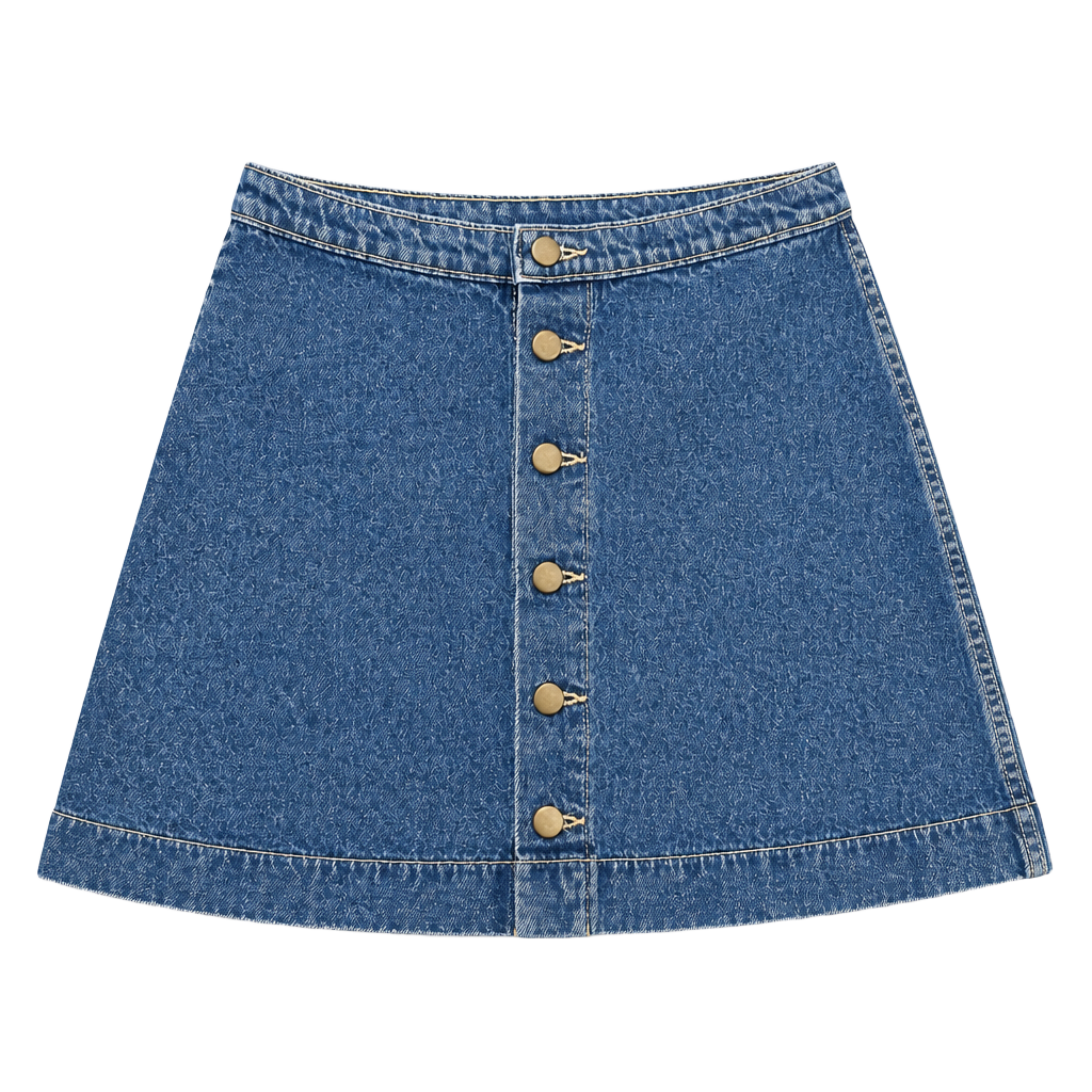 American apparel classic denim button mini... 1