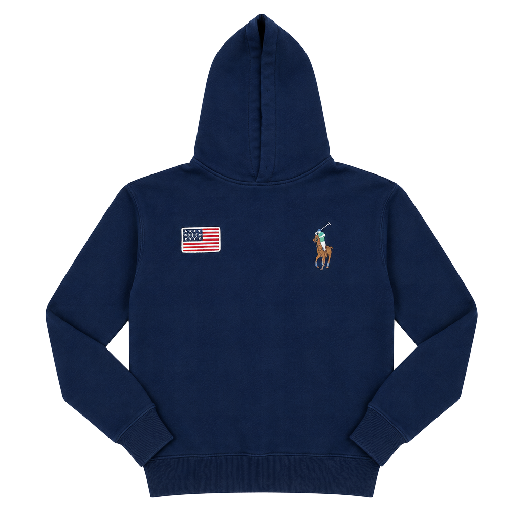 Polo Ralph Lauren USA Flag Big Pony Hoodie Navy
Missing hood string 1