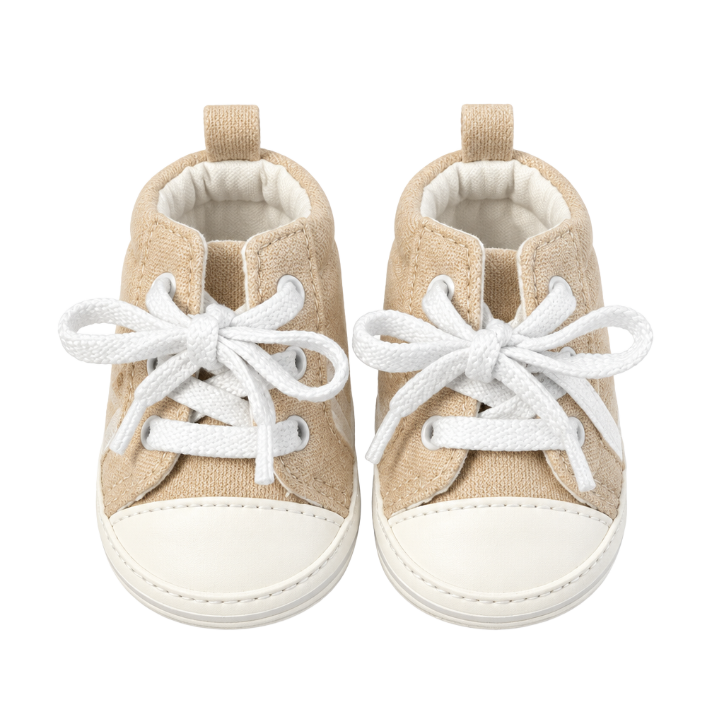 Carter's Child of Mine Sneakers Size NB Tan Low Top Shoes New 1