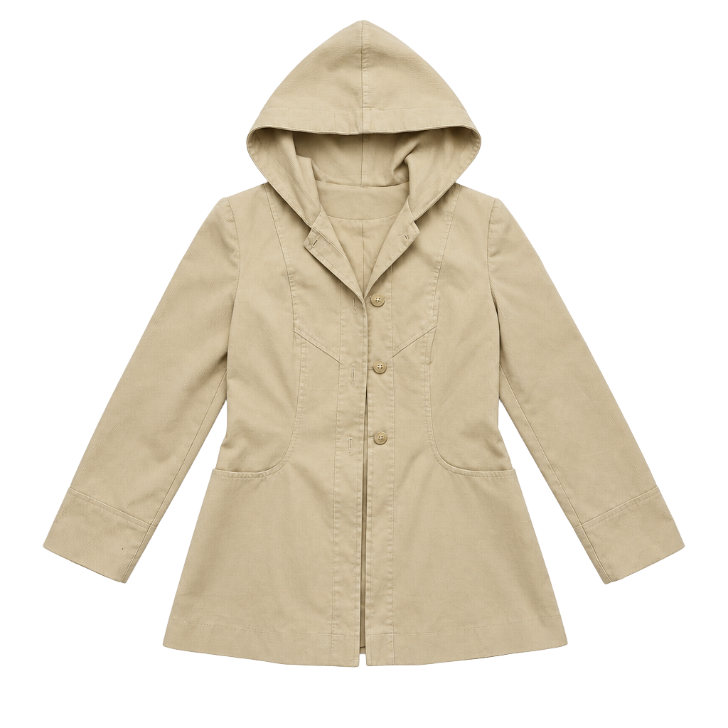 Vintage Encounter New York Hooded Jacket Beige 1