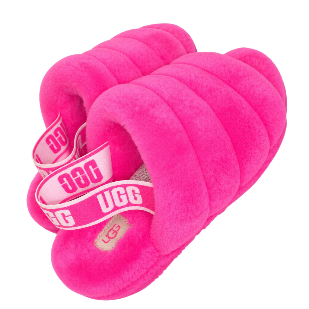 UGG Fluff Yeah Slide Slippers Hot Pink Size 8 1