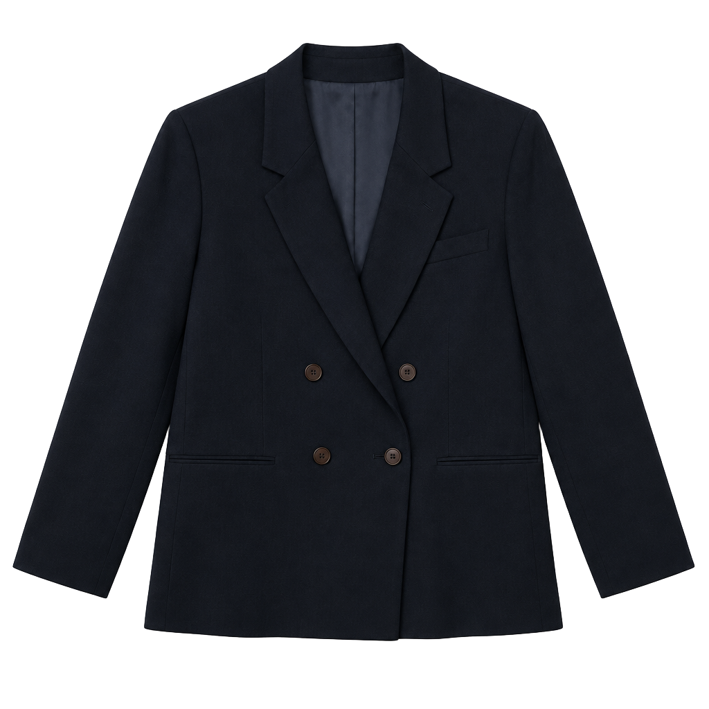 Pendleton Double Breasted Wool Blazer Navy Blue 1