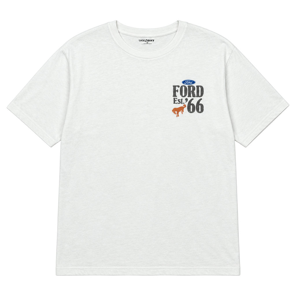 Old Navy Ford T-Shirt Size XXL White Built For The Wild West Graphic Tee 1