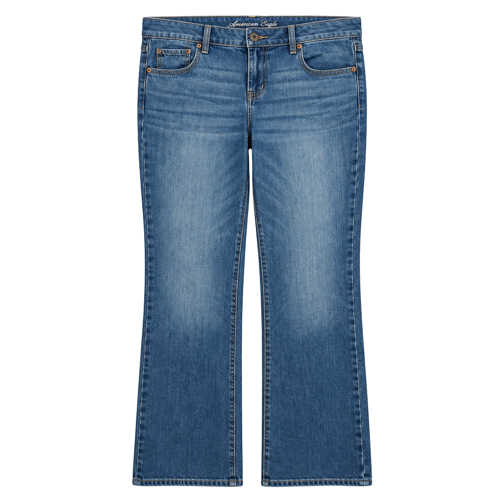 American Eagle Favorite Boyfriend Jeans Size 16 Long Blue Denim 1