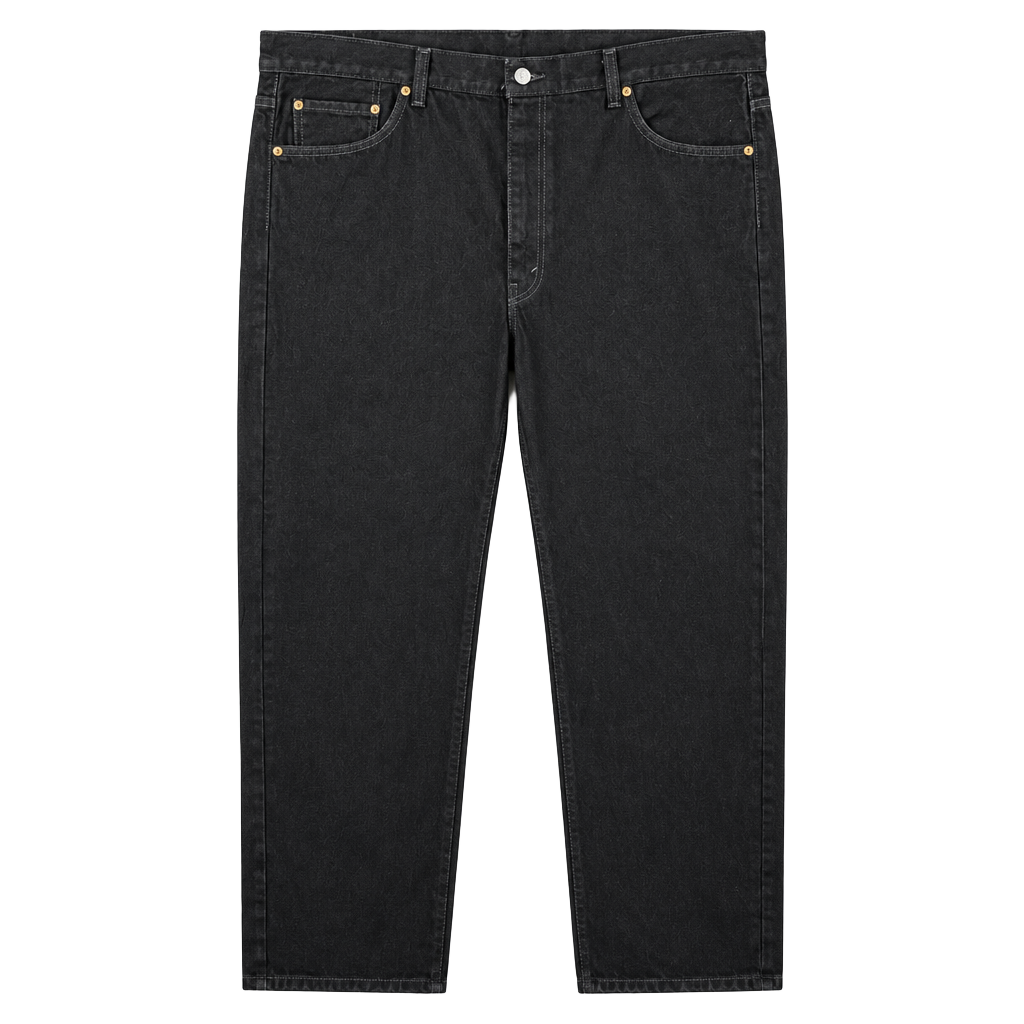 Levi's 550 Relaxed Fit Jeans Size 46x32 Black Denim 1