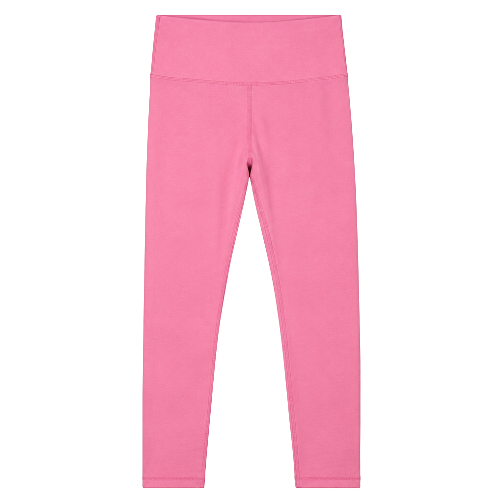 Pink Ribbed Athletic Leggings 1