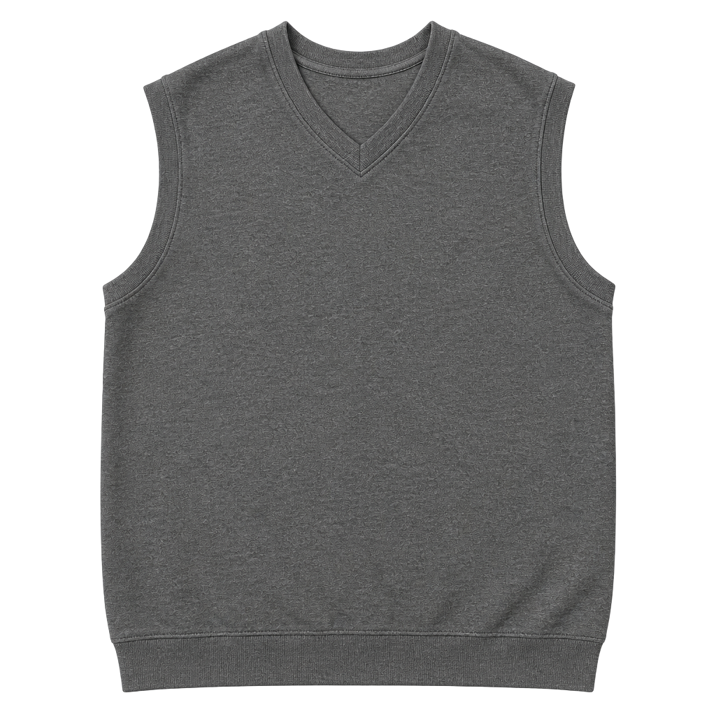 Cutter & Buck Men's Gray Knit V-Neck Sweater Vest Sleeveless Solid XLT 1
