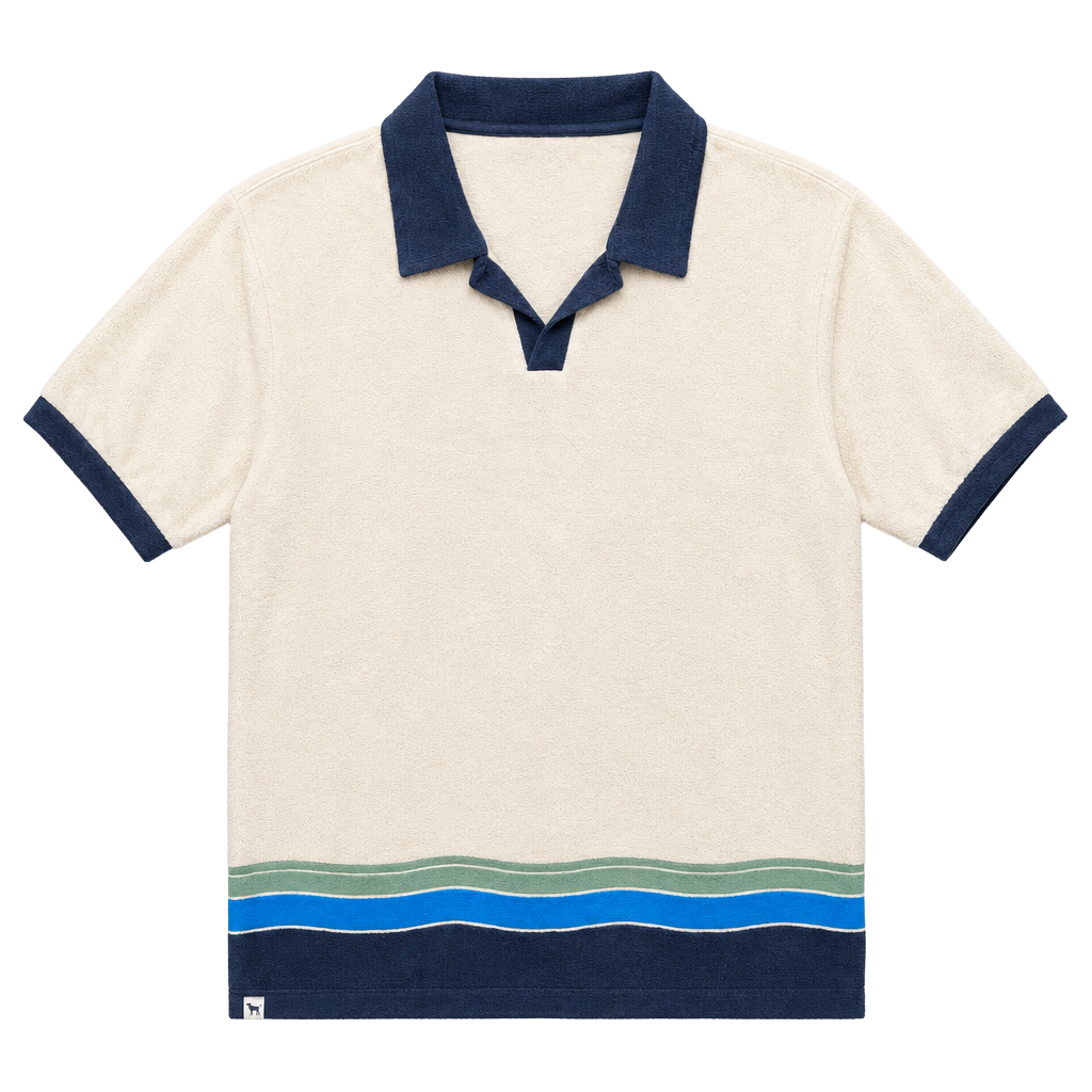 Simply Southern Outfitters Men's Polo Shirt L Short Sleeve Striped Knit Pullover 1