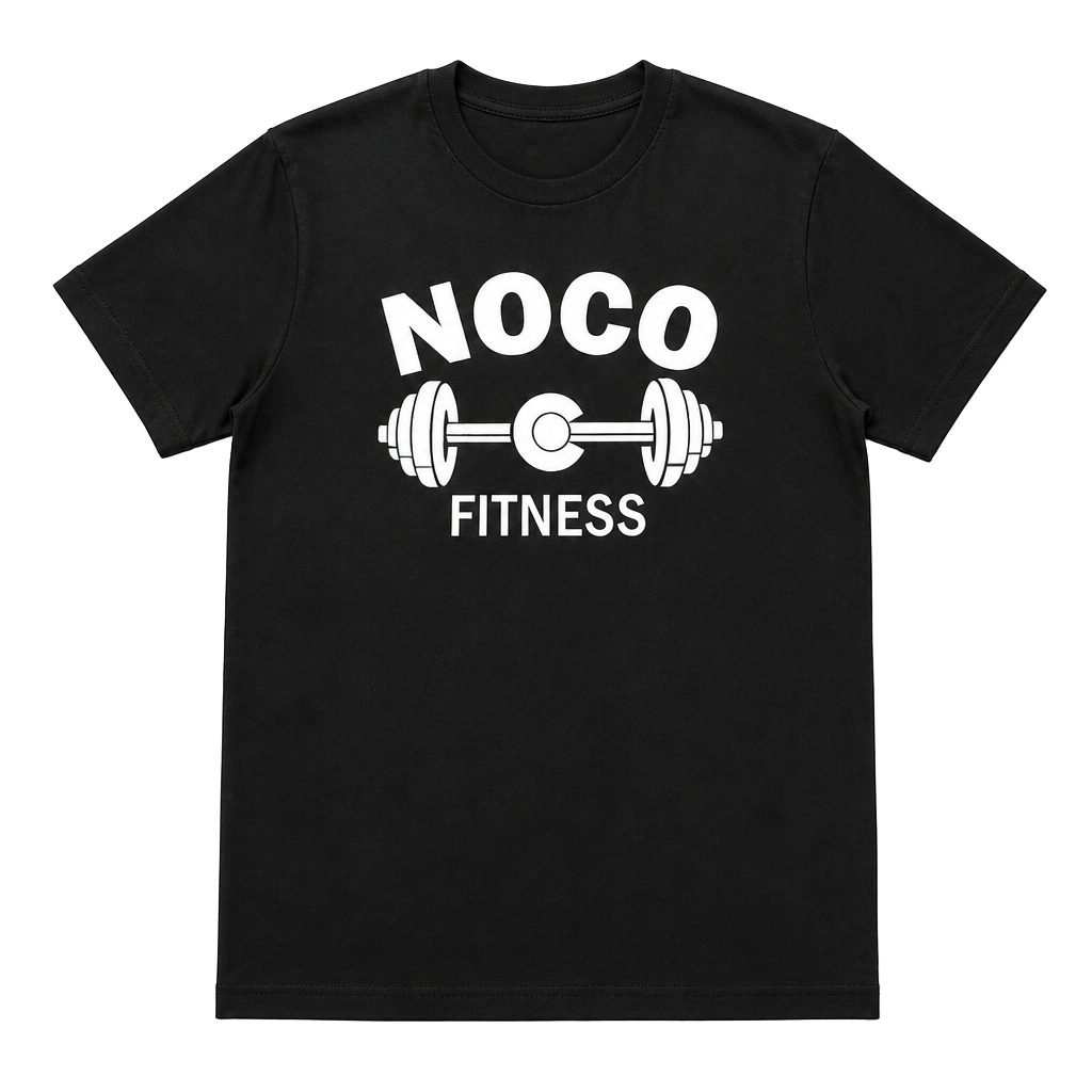 Bella + Canvas NOCO Fitness Graphic T-Shirt Black 1