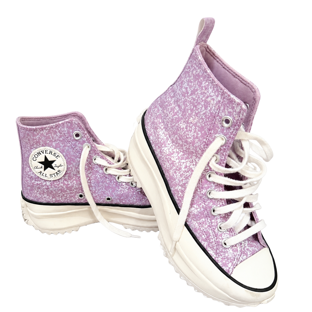 Converse Wmns Run Star Hike Platform High Glitter A10096C Vapor Mauve 1