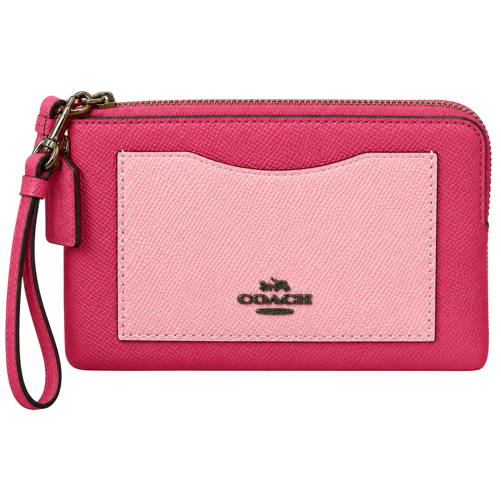 Coach Colorblock Small Wristlet F57928 DK/Rouge Multi NWT 1