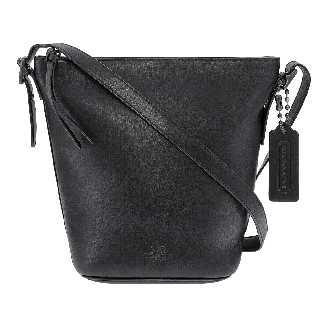 COACH Bleecker Leather Very Soft Port Duffle Feed Bucket 32282 Shoulder Bag - HTF 1