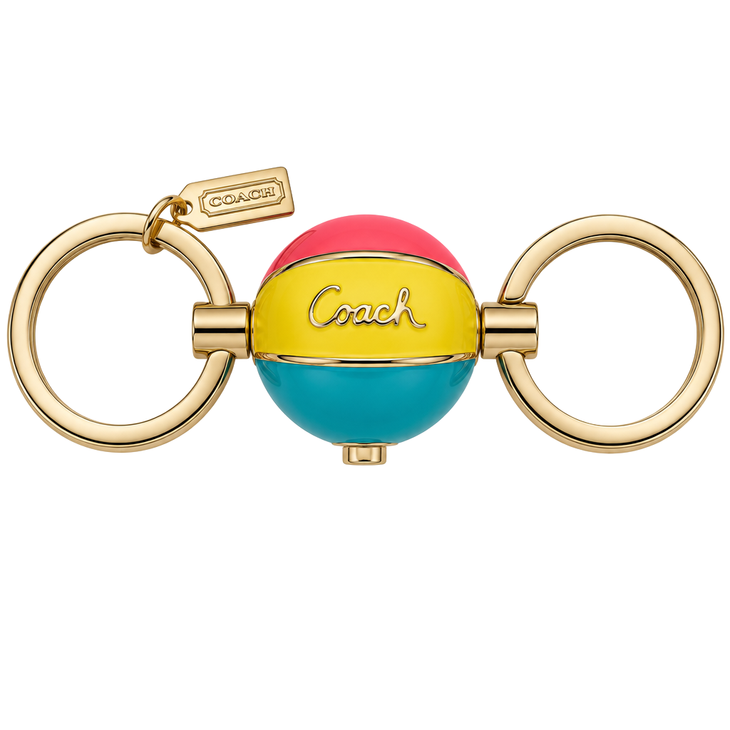 Coach Beach Ball Valet Keyring 1