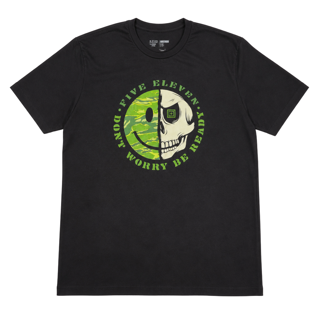 5.11 Tactical Don't Worry Be Ready Graphic T-Shirt Size Large 1