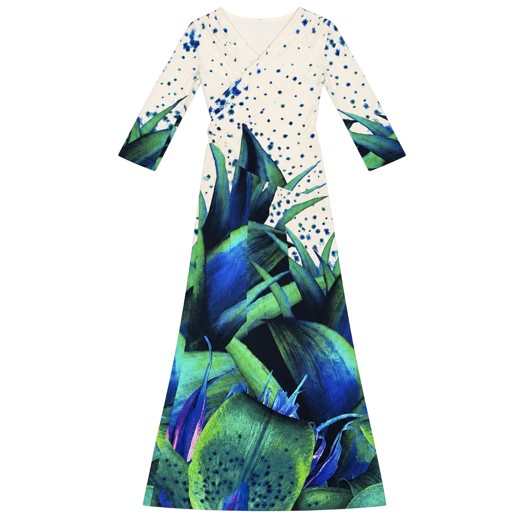 Roberto Cavalli Floral Long Sleeve Maxi Dress small 1