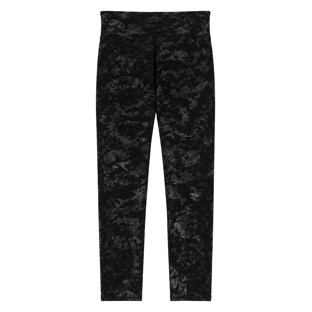 SPANX Faux Leather Camo Leggings Size Small 1
