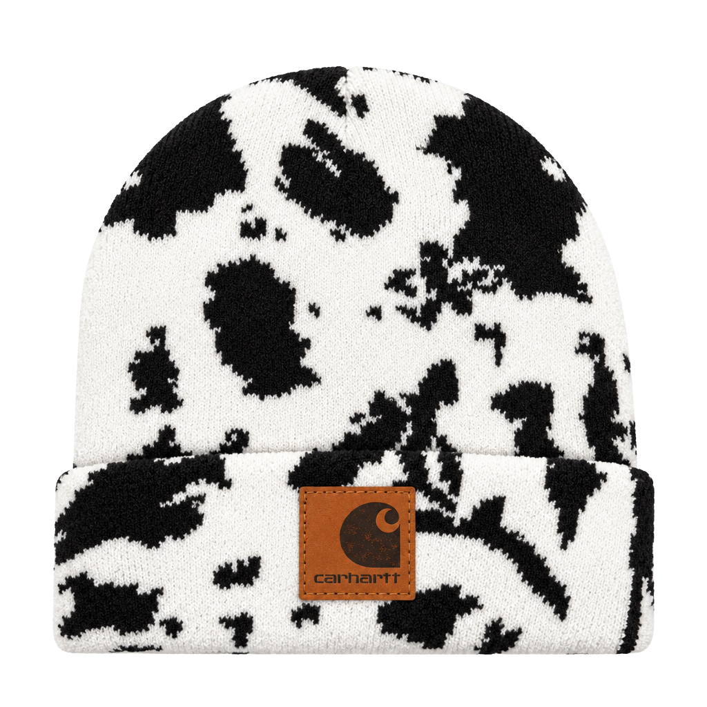 Carhartt Cow Print Beanie Hat Black White New With Tags 1