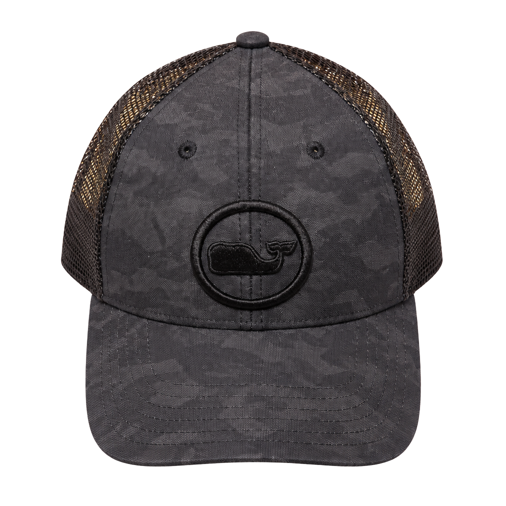 Vineyard Vines Black on black baseball hat 1