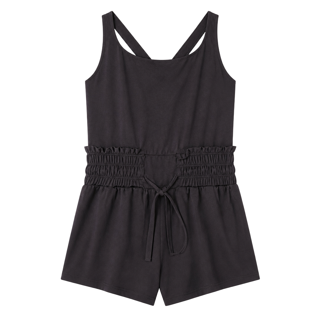NWT - HALARA - Easy Peasy Romper w. Padded Bra - Size M - Black 1