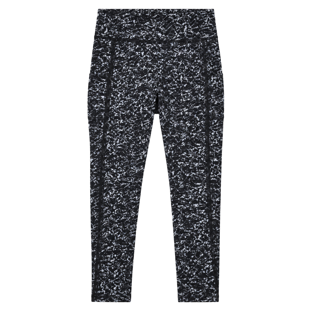 LULULEMON - Deep Breath Crop 21" Iced Wave leggings - B&W - Size 4 1