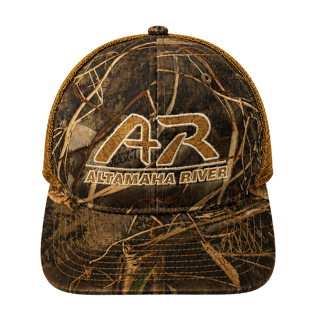 Altamaha River Richardson Camo Trucker Snapback Hat 1