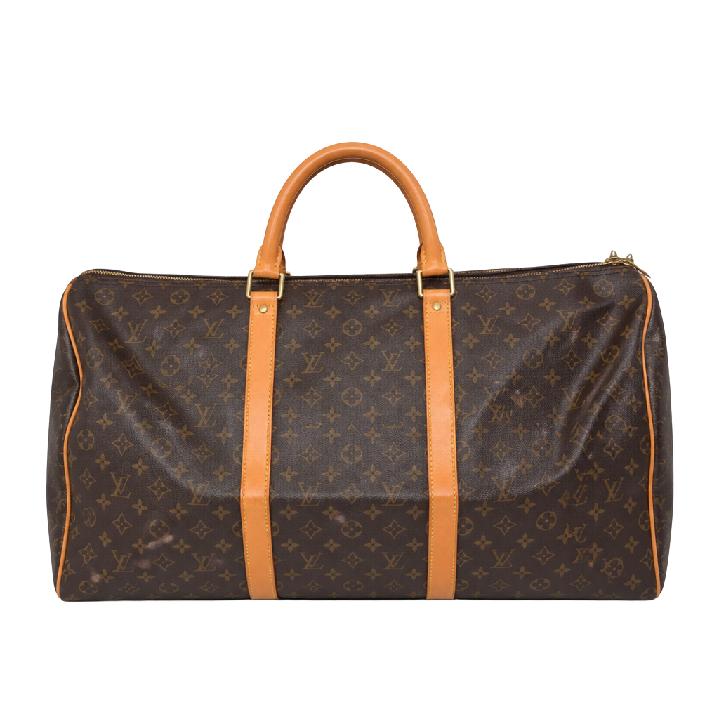 Louis Vuitton Keepall Monogram Duffle Bag Brown 1