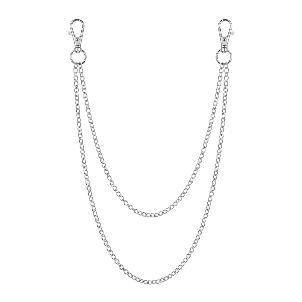 Double Layer Metal Wallet Chain Trouser Chain Hip-Hop Pants Chain 1