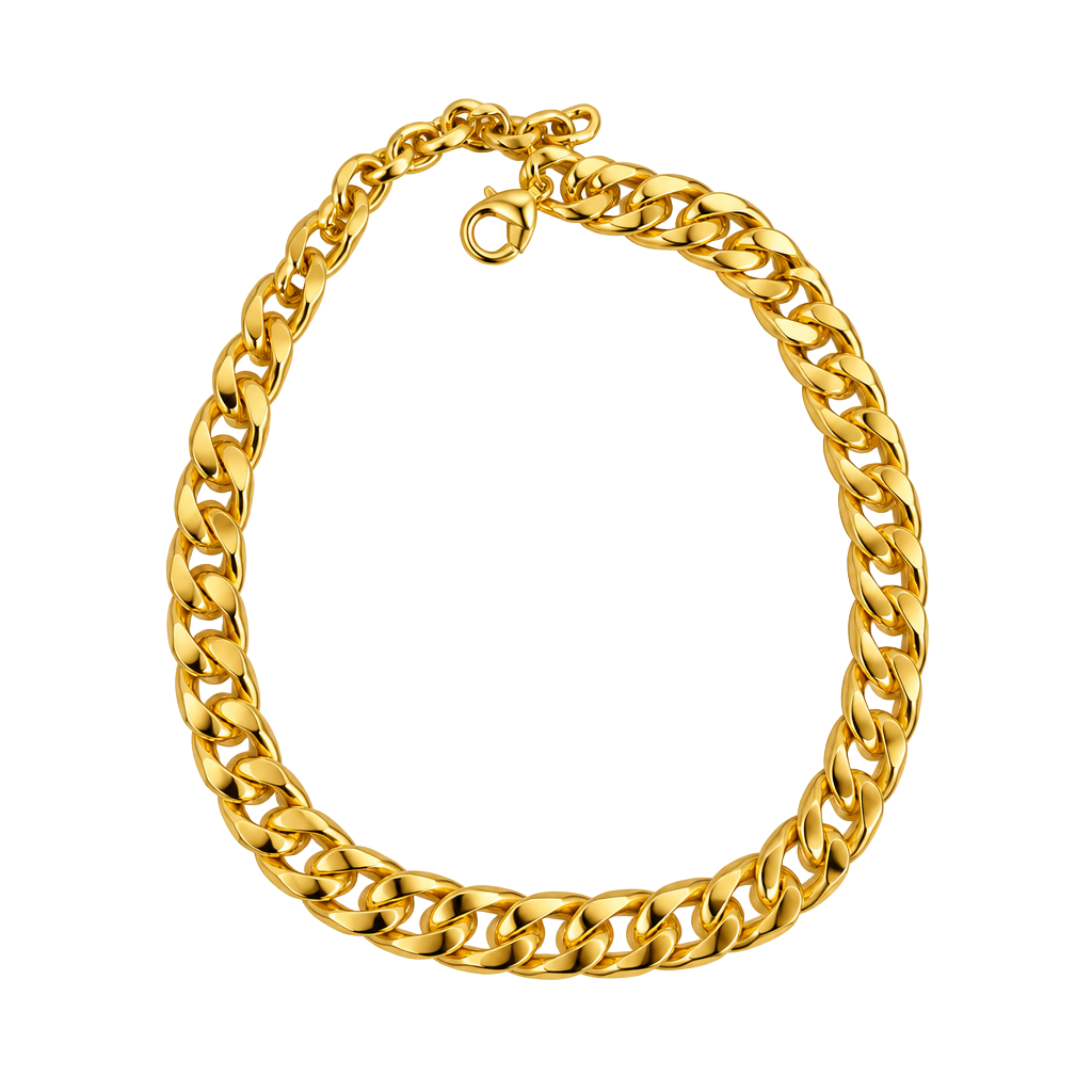 Gold-Tone Curb Link Chain Bracelet 1