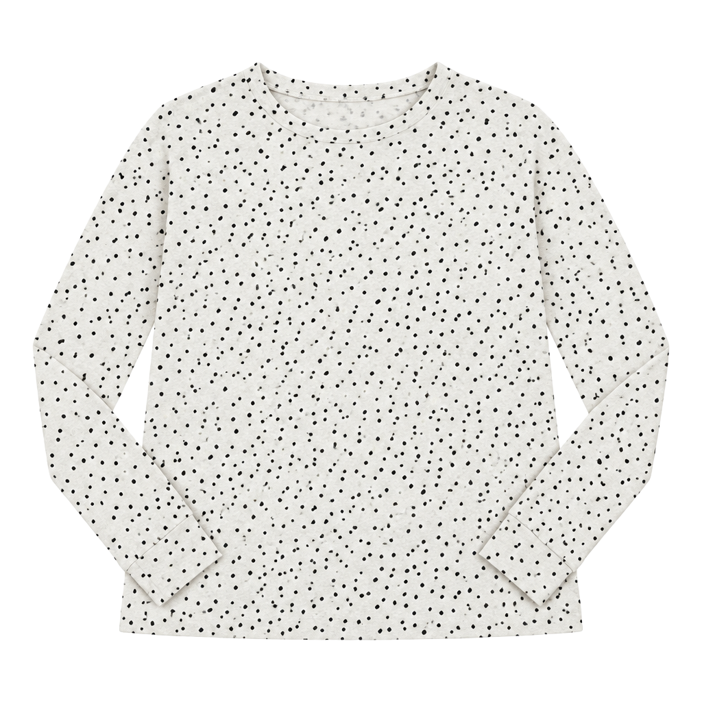 Time And Tru Crewneck Sweater M (8-10) Polka Dot Hacci 1