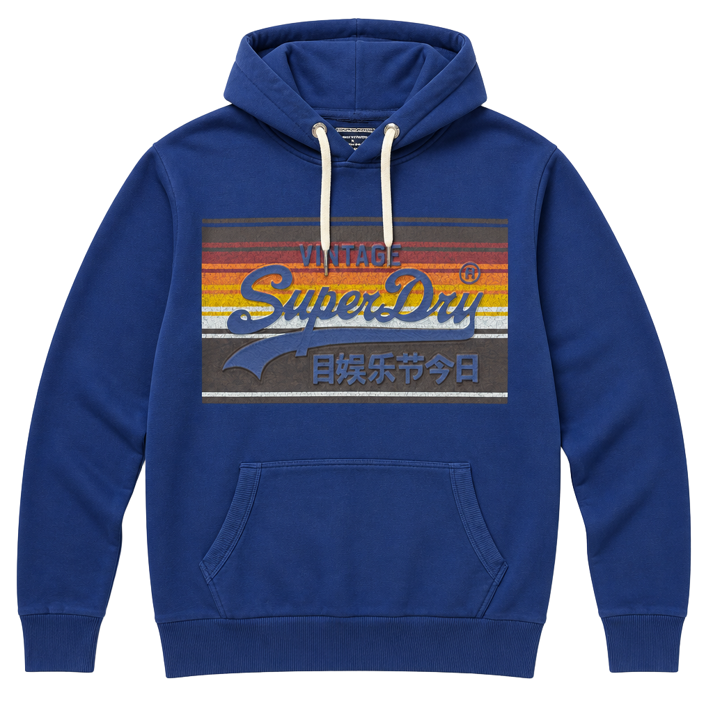 Superdry Vintage VL Cali Hood Supermarine Navy Size XL 1