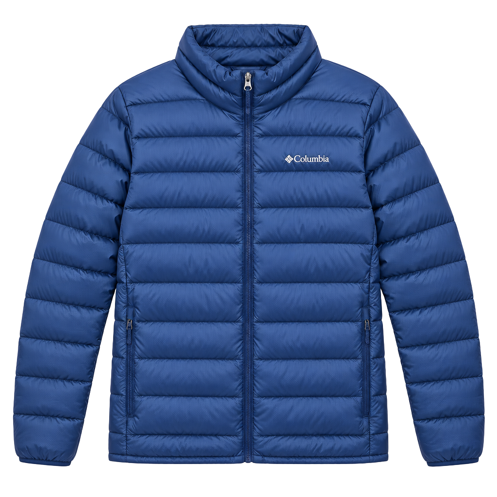 Columbia Buck Butte Insulated Puffer Jacket Size XXL Navy Blue Winter Coat 1