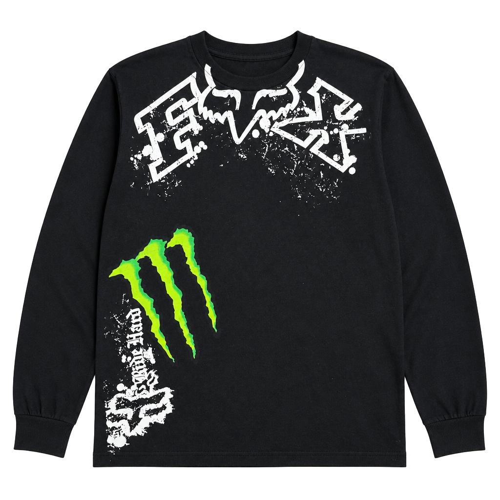 Fox Racing x Monster Energy #4 Ricky Carmichael Long Sleeve T-Shirt XL 1