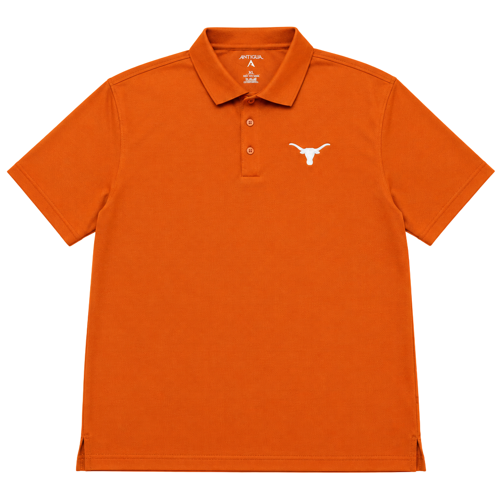 Antigua Texas Longhorns Polo Size XXL Orange Golf Shirt 1