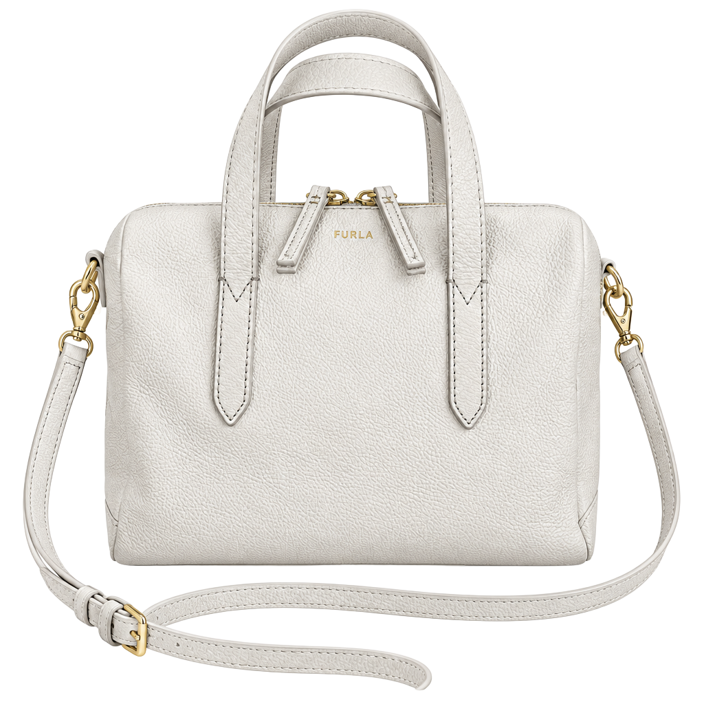 Fossil Sydney Satchel Leather Crossbody Bag Mineral Grey 1
