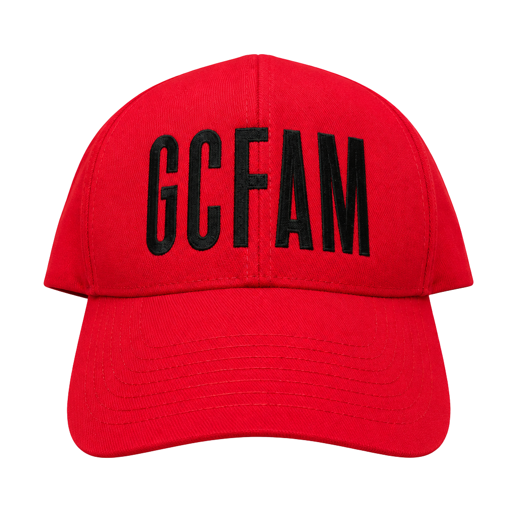Groove Cruise GCFAM Snapback Hat Red Black 1