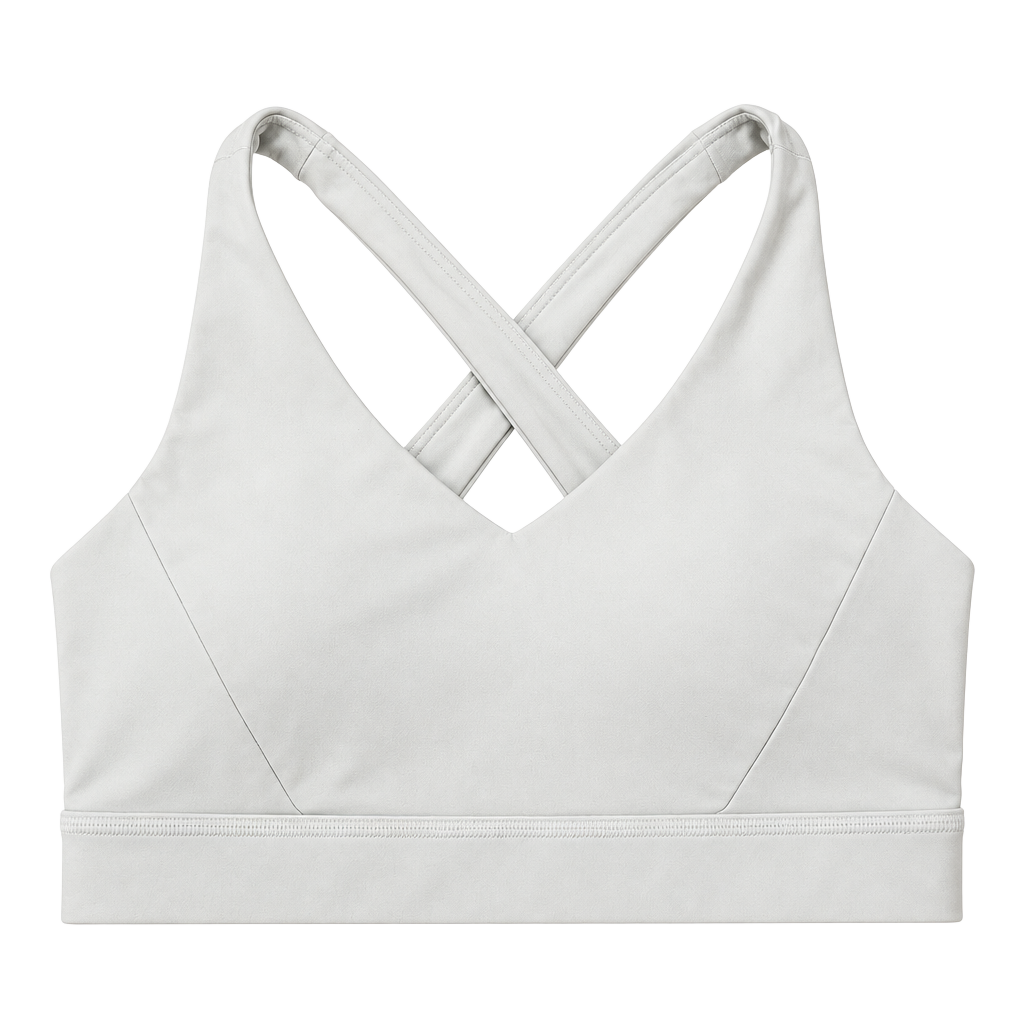 Lululemon Envital Bra B/C Size 6 Vapor V-Neck Cross-Back Athletic 1
