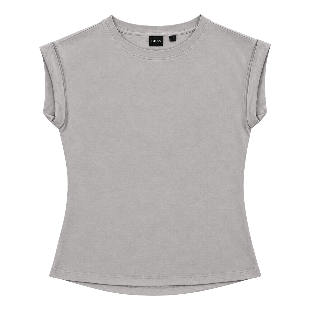 Boss Slim-Fit T-Shirt In Mercerized Cotton With Rolled Cuffs 1