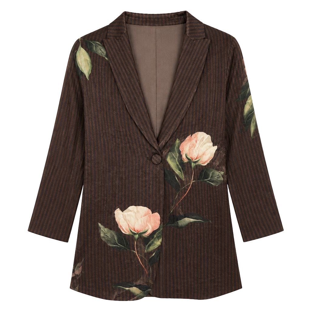 Anthropologie Printed Silky Blazer Mini Dress 1