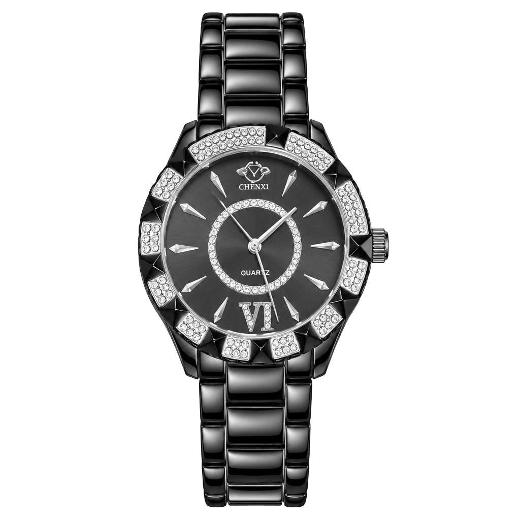 Gevril GV2 Venice Diamond Watch 39mm Black Dial Stainless Steel Bracelet 1