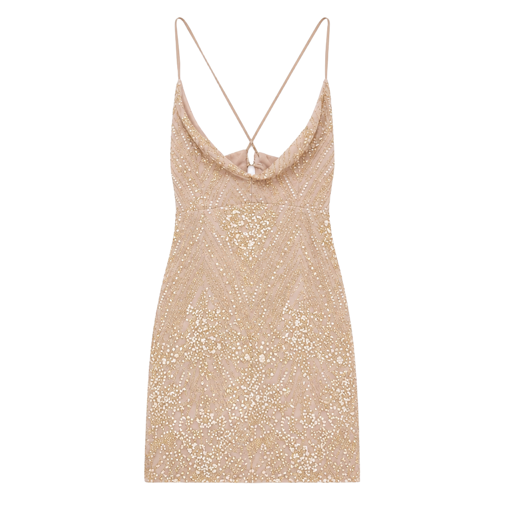 Reaching Out Maxi Dress Gold 1