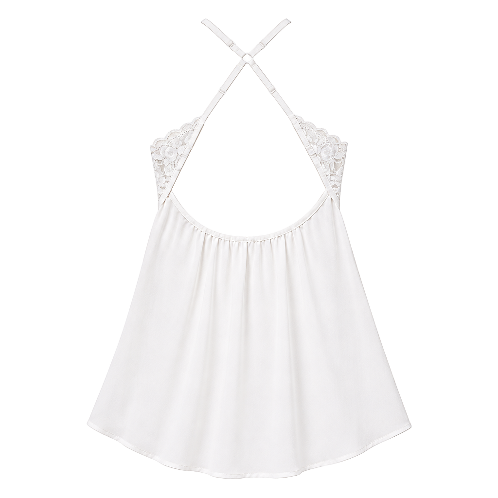 NWT Linea Donatella M Juliet Lace-Trimmed Chiffon Chemise Nightgown JLT010 1