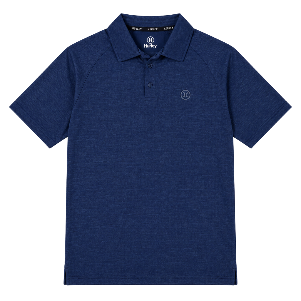 Hurley Performance Polo Size S Blue Short Sleeve Athletic Golf Shirt 1