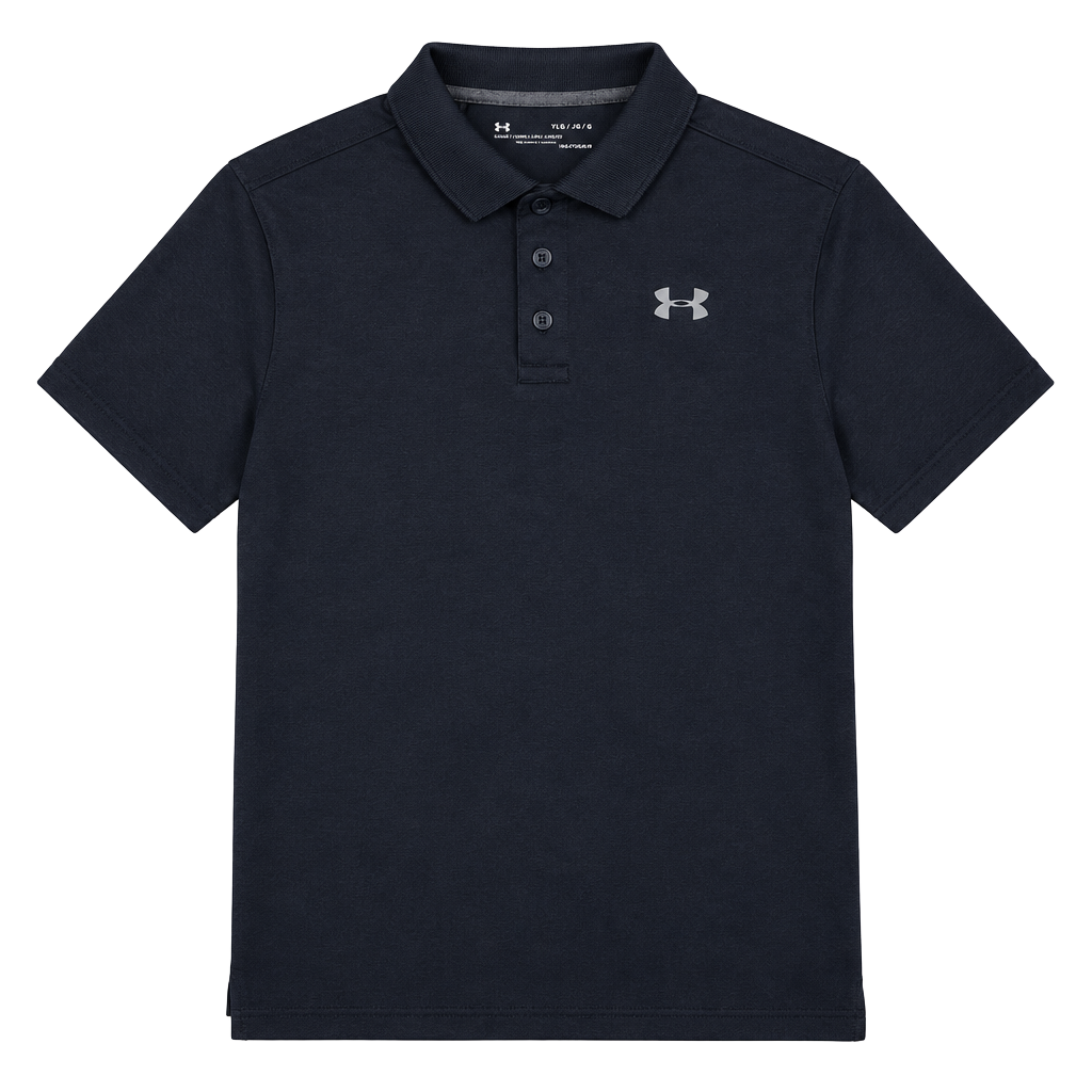 Under Armour HeatGear Polo Shirt Youth Large YLG Black 1