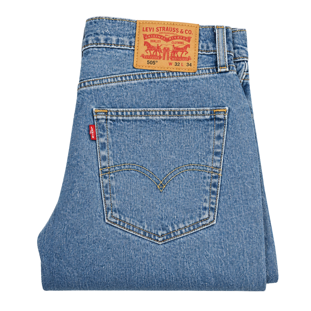 Levi's 505 Regular Fit Jeans Size 32x34 BlueDenim Straight Leg 1