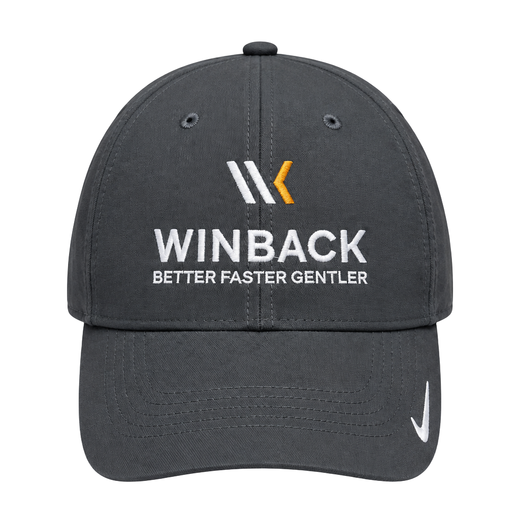 Mens Nike Dri-FIT Club Cap Size M/L Gray Winback Hat Golf Tennis 1