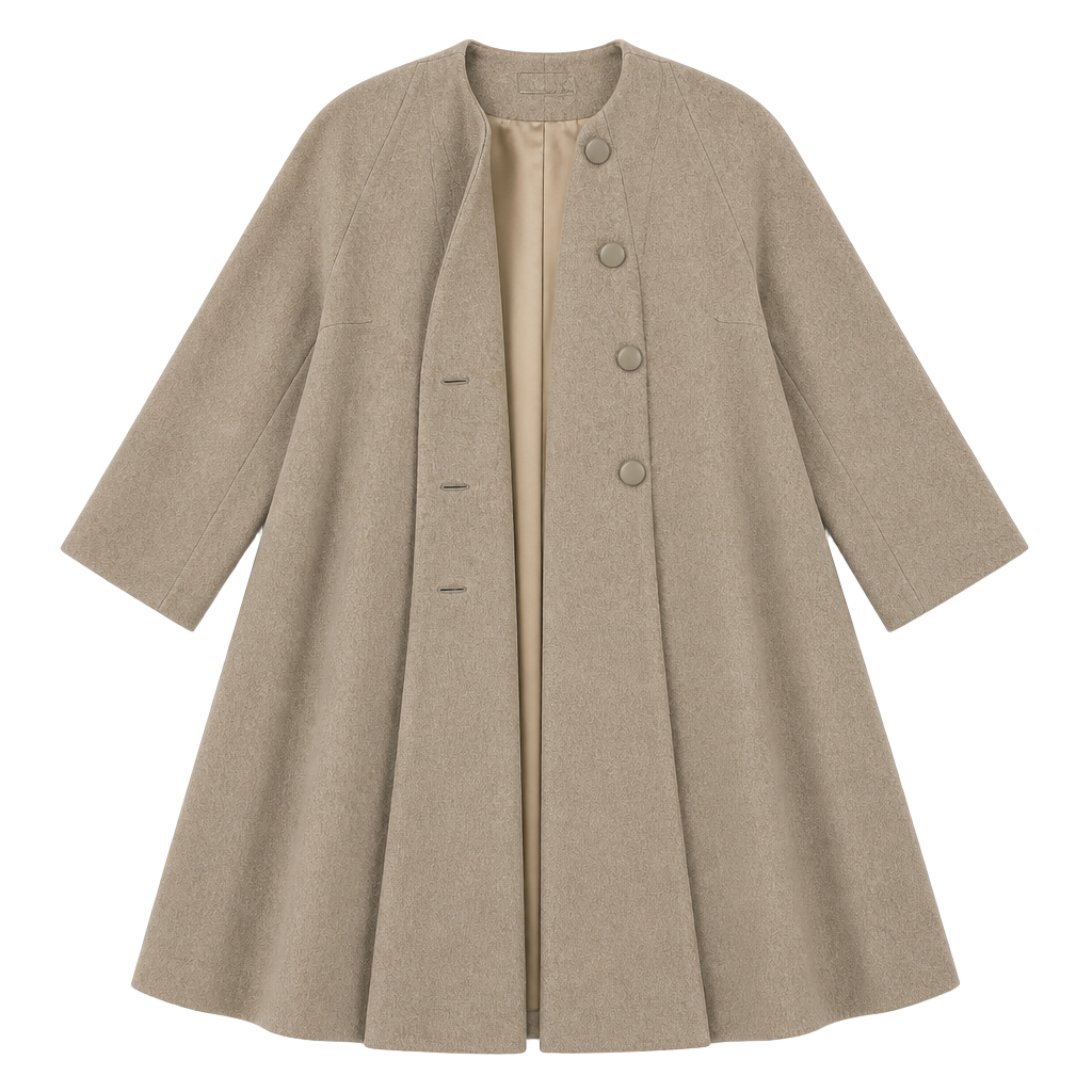 Kramer's New Haven Vintage Wool Swing Coat Tan 1