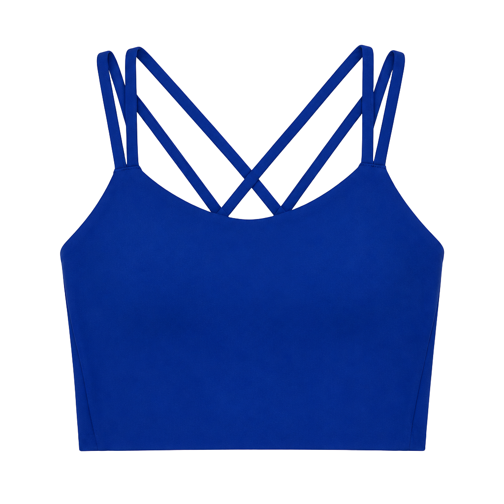 NWT Lululemon Like a Cloud Longline Bra B/C Size 8 Blue 1